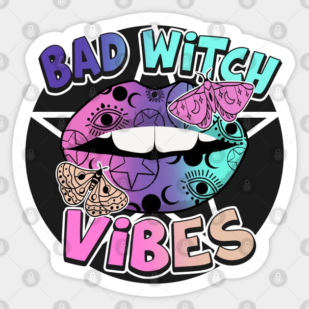 Bad Witch Vibes Sticker by The WYLD Tribe